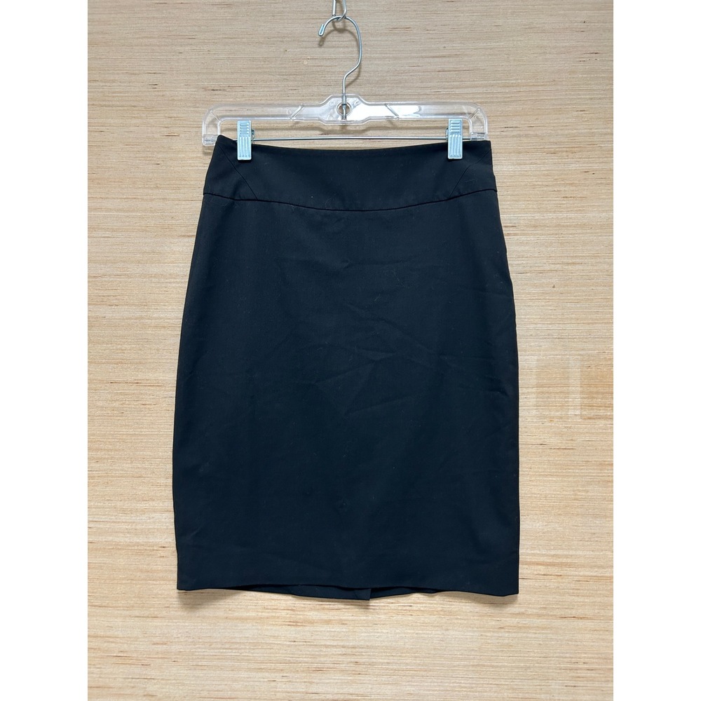The Limited Black Collection Pencil Skirt Size 00 Solid Black Side Zip Career